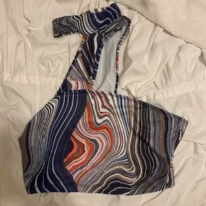 Tie Dye Turtleneck Going Out Shirt